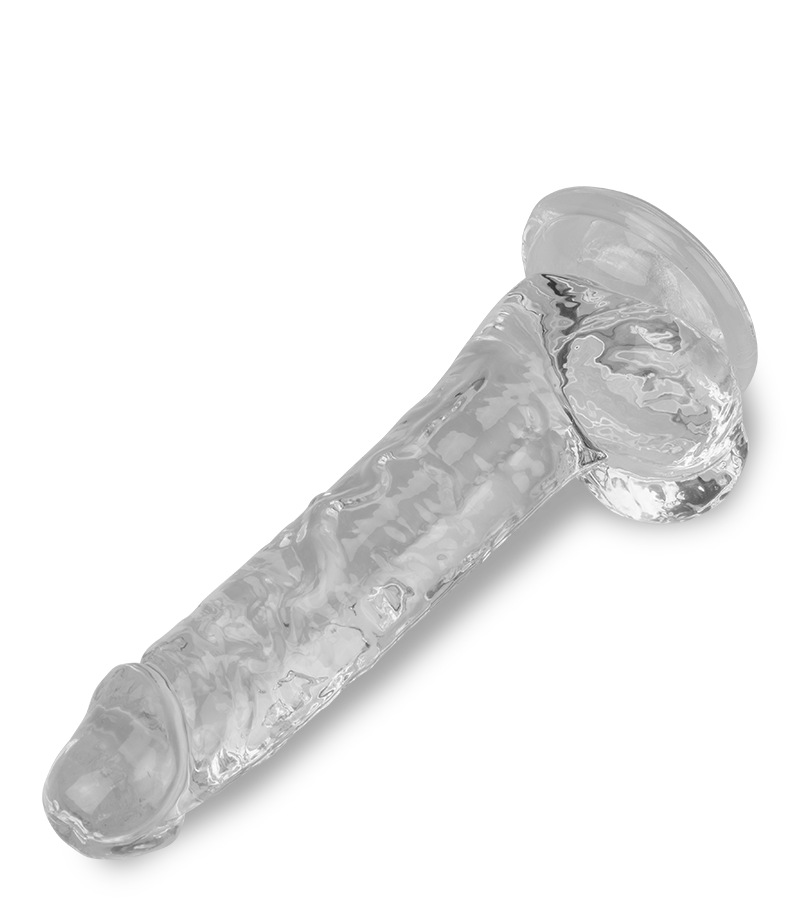 Durchsichtiger Saugnapf-Dildo Casper