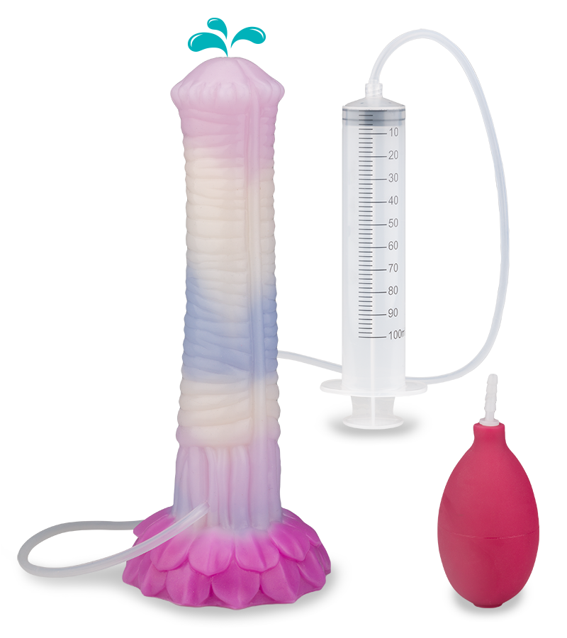 Fantasy-Spritzdildo mit Saugnapf Sleipnir