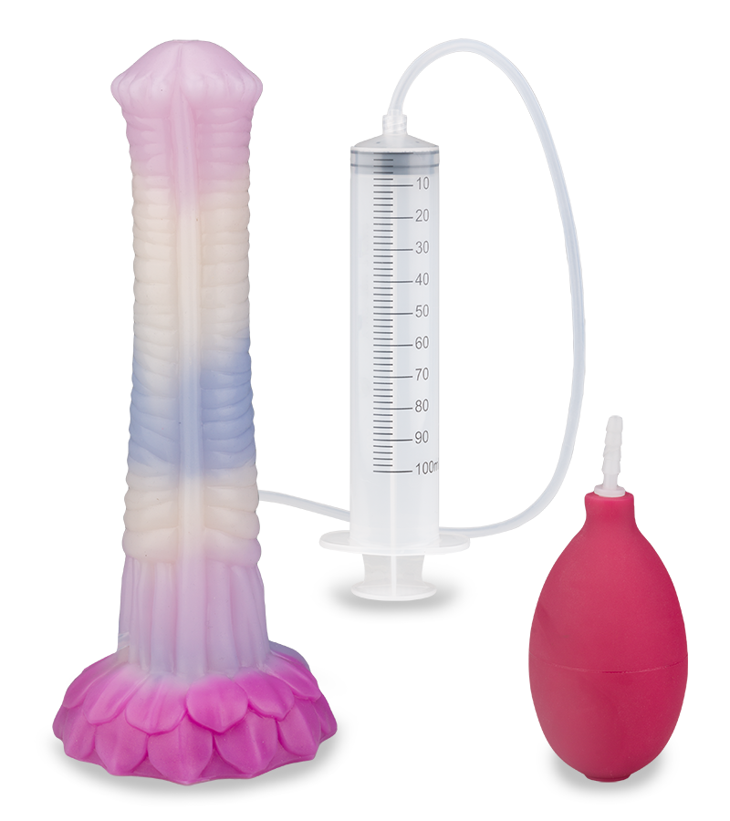 Fantasy-Spritzdildo mit Saugnapf Sleipnir