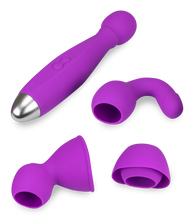 Load image into Gallery viewer, Fantasy Wand Vibrator Bowling mit 3 Aufsätzen