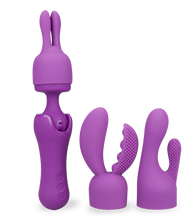 Load image into Gallery viewer, Fantasy-Wand-Vibrator mit 3 Aufsätzen, 10 Modi
