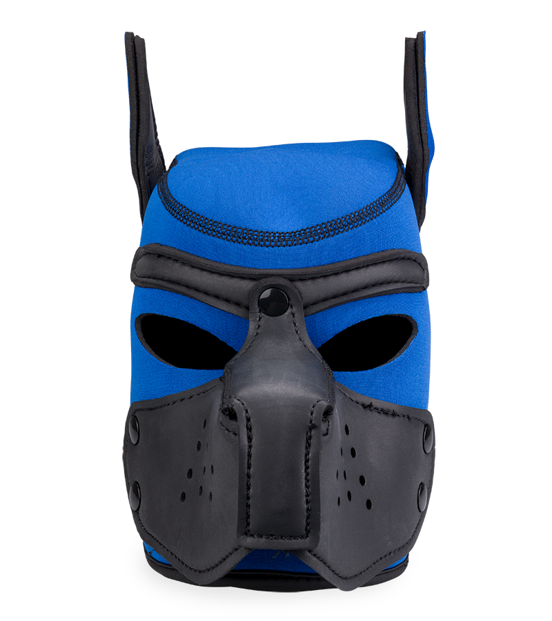 Farbige Puppy-Play-Hundemaske aus Neopren