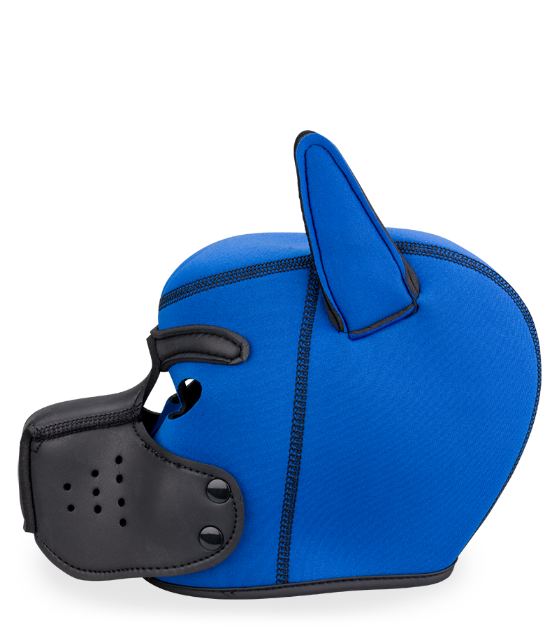Farbige Puppy-Play-Hundemaske aus Neopren