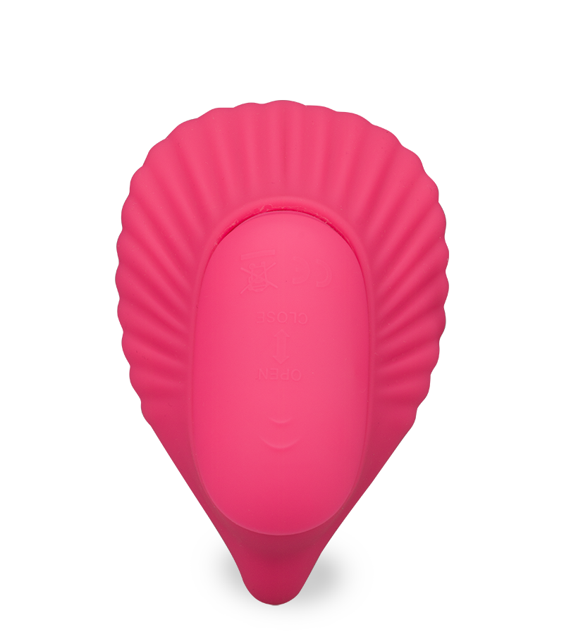 Ferngesteuerte Vibro-Muschel mit großem Innendildo