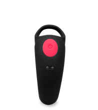 Load image into Gallery viewer, Ferngesteuerter Hoden-Massager mit Doppel-Cockring Shape