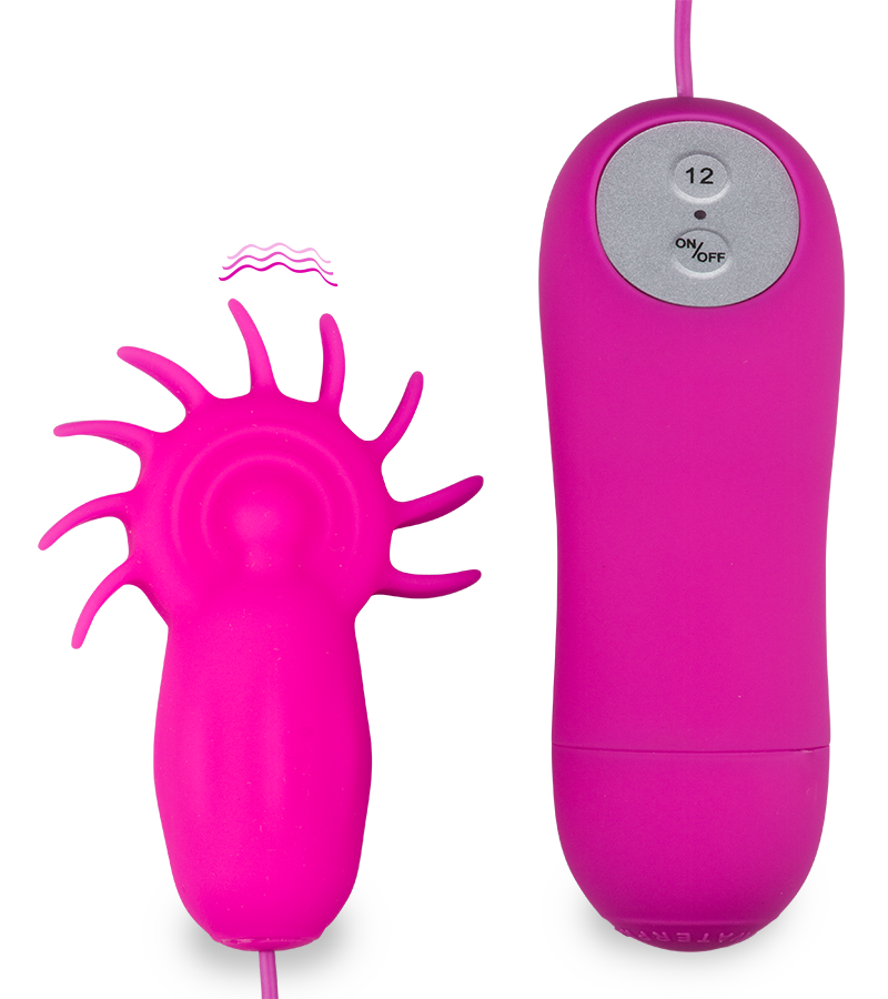 Ferngesteuerter Klitorisstimulator mit Minizungen