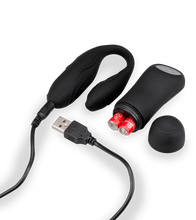 Load image into Gallery viewer, Ferngesteuerter Paar-Vibrator Lov'Inside™ – Schwarz