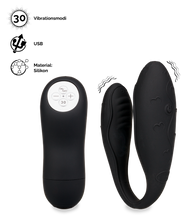 Load image into Gallery viewer, Ferngesteuerter Paar-Vibrator Lov'Inside™ – Schwarz