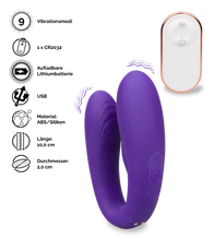 Load image into Gallery viewer, Ferngesteuerter Paarvibrator Arrow
