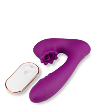 Load image into Gallery viewer, Ferngesteuerter Pulsator und Vibrator Lila