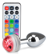 Load image into Gallery viewer, Ferngesteuerter Rosebud-Analschmuck mit Multicolor LED