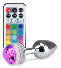 Load image into Gallery viewer, Ferngesteuerter Rosebud-Analschmuck mit Multicolor LED