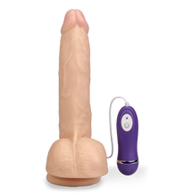 Load image into Gallery viewer, Ferngesteuerter Saugnapf-Dildo mit XL-Durchmesser und 10 Modi