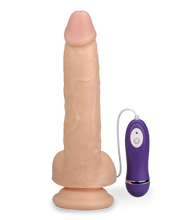Load image into Gallery viewer, Ferngesteuerter Saugnapf-Dildo mit XL-Durchmesser und 10 Modi