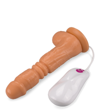 Load image into Gallery viewer, Ferngesteuerter Stoßdildo mit Vibration Polly