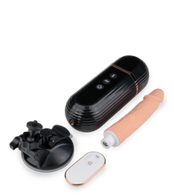 Load image into Gallery viewer, Ferngesteuerter Stoßdildo mit Vibration und Saugnapf Owen