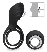 Load image into Gallery viewer, Ferngesteuerter Vibrator mit Penis- und Hodenring für Paare