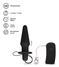 Load image into Gallery viewer, Ferngesteuerter vibrierender Analplug Cruise