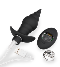 Load image into Gallery viewer, Ferngesteuerter vibrierender Analplug Cupid