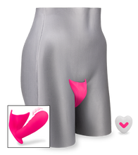 Load image into Gallery viewer, Ferngesteuerter Vibro-Slip mit genopptem Innendildo