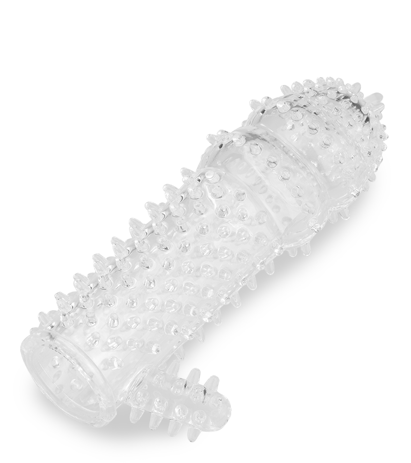 Genoppte Penishülle mit Reizer