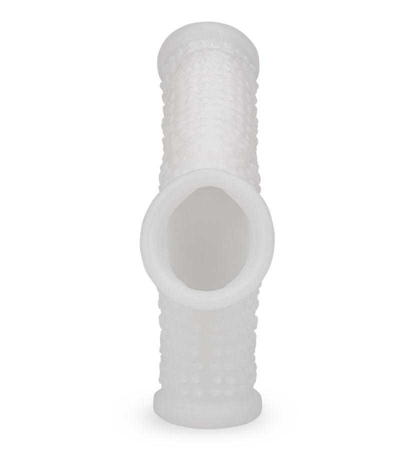 Genoppte Penismanschette mit Vibration Everest