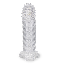Load image into Gallery viewer, Genopptes Penis-Sleeve mit vibrierender Spitze