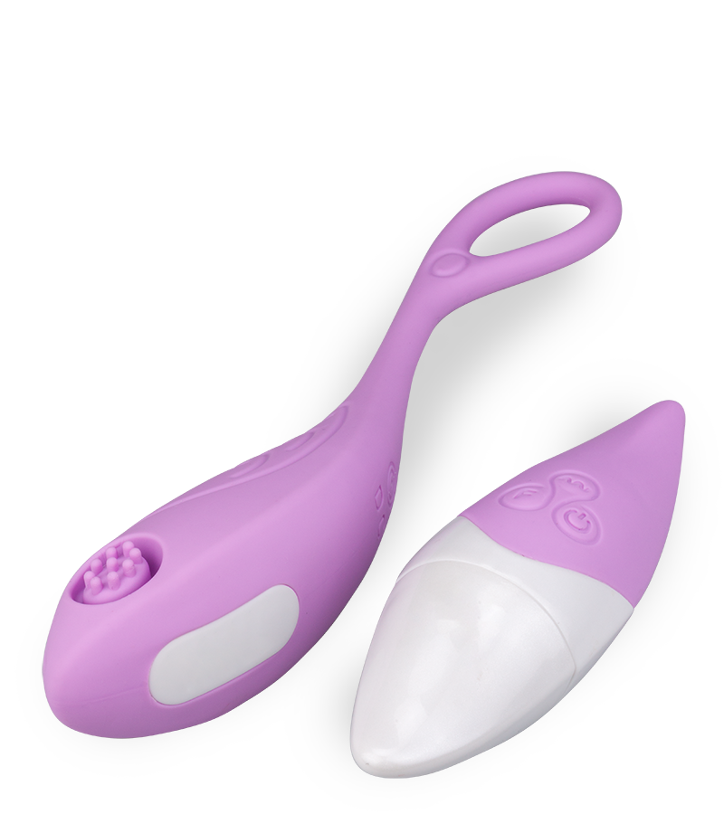 Genopptes Vibro-Ei mit Funkfernbedienung