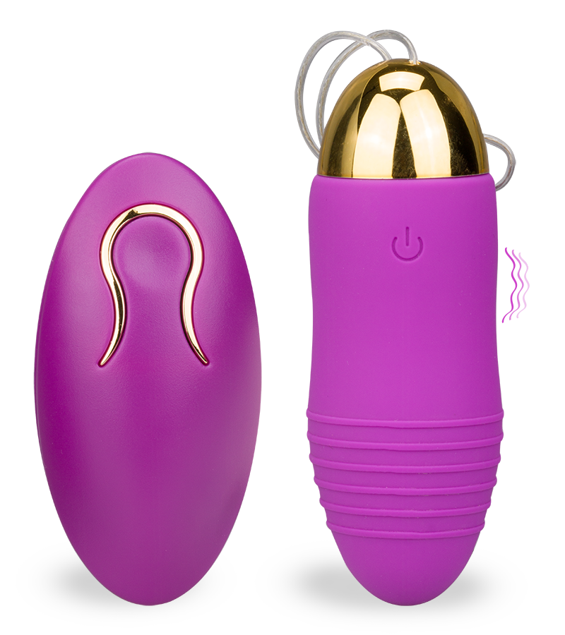 Gerilltes Vibro-Ei mit Funkfernbedienung 12 Modi