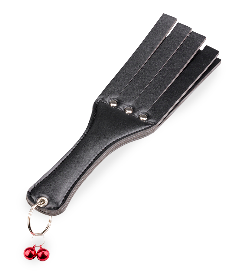 Geschlitztes BDSM-Paddle mit Glöckchen