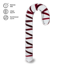Load image into Gallery viewer, Glasdildo Candy Cane