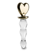 Load image into Gallery viewer, Glasdildo Golden Heart
