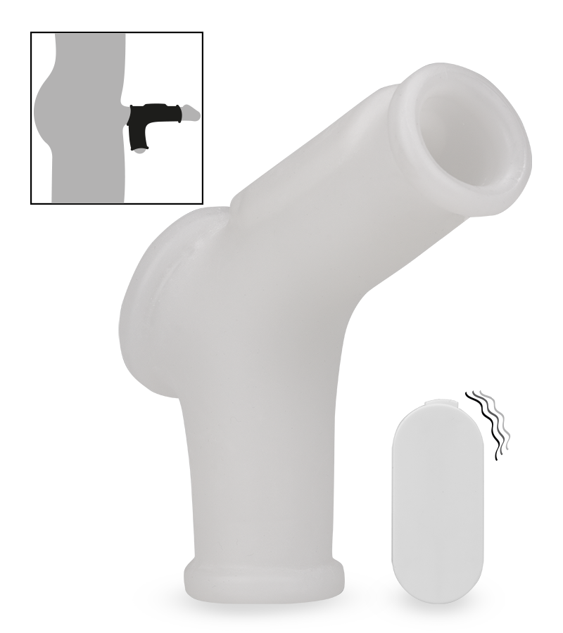 Glatte Penismanschette mit Vibration Everest