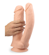Load image into Gallery viewer, Großer Dildo mit doppeltem Schaft 24,5 cm und 27,5 cm