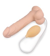 Load image into Gallery viewer, Großer ejakulierender Dildo mit Hoden