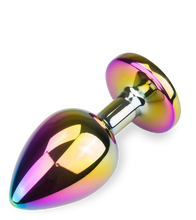 Load image into Gallery viewer, Großer Rosebud-Plug in Regenbogenfarben