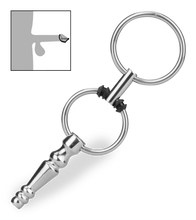 Load image into Gallery viewer, Hohler Harnröhrenplug mit Ringen Soyuz
