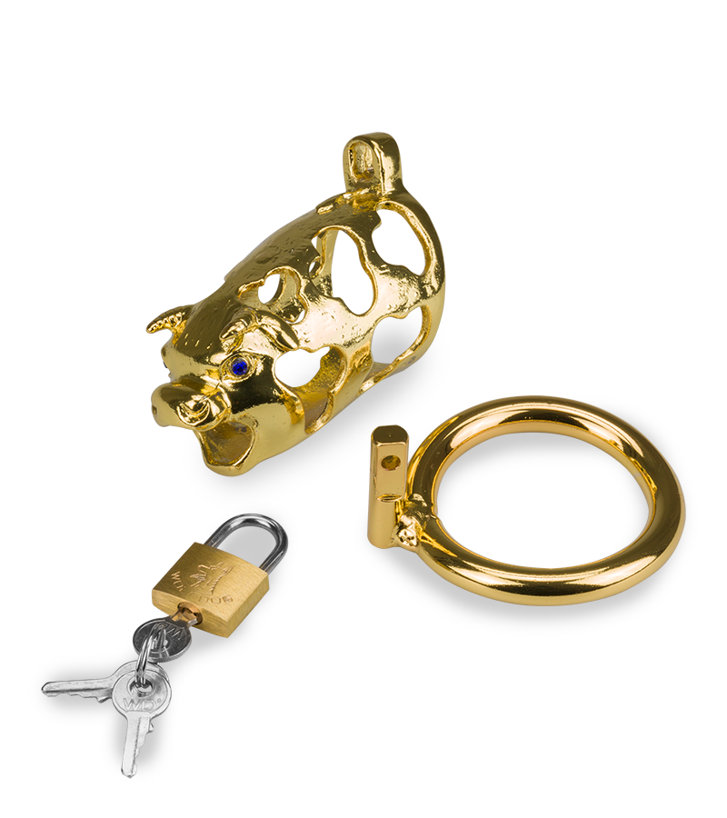 Keuschheitskäfig chinesisches Sternzeichen goldener Büffel
