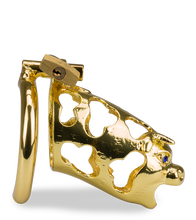 Load image into Gallery viewer, Keuschheitskäfig chinesisches Sternzeichen goldener Büffel
