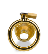 Load image into Gallery viewer, Keuschheitskäfig chinesisches Sternzeichen goldener Büffel