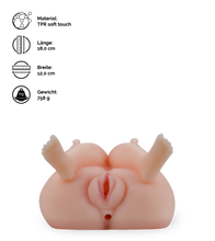 Load image into Gallery viewer, Kleine Taschenmuschi mit Vagina, Anus und Brüsten
