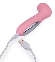 Load image into Gallery viewer, Kleiner Klitoris- und G-Punkt-Vibrator mit gekrümmter Spitze
