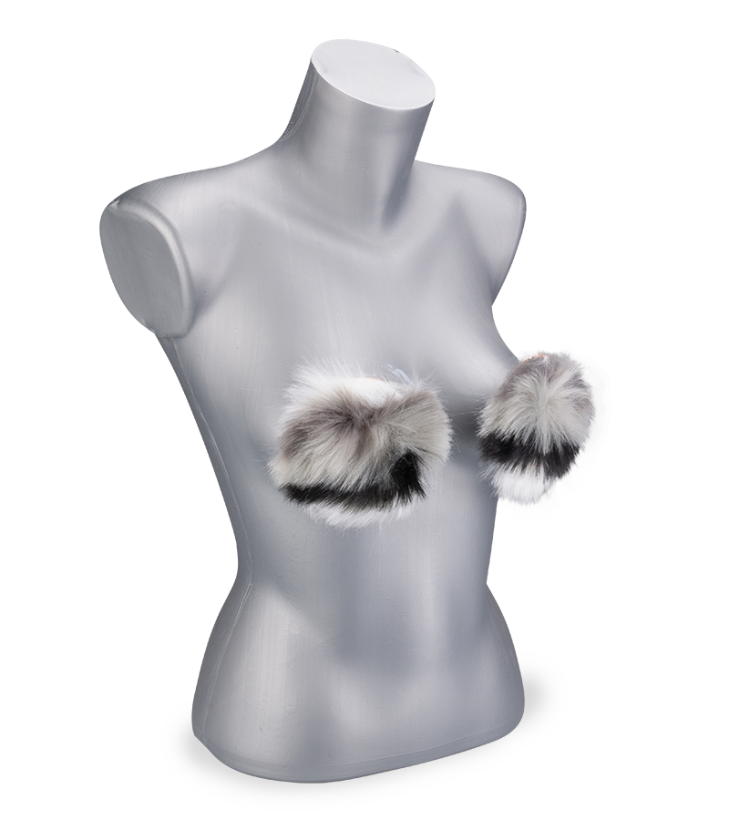 Kostüm-Set aus Kunstfell Katze