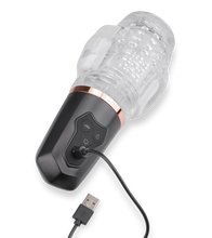 Load image into Gallery viewer, Masturbator mit Vibration und Saugfunktion Again