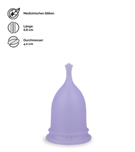 Load image into Gallery viewer, Menstruationstasse Poppycup 3 Größen