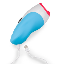 Load image into Gallery viewer, Mund-Masturbator mit Vibration und Heizung Blue Viper