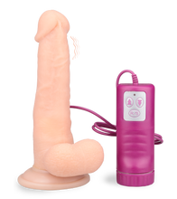 Load image into Gallery viewer, Naturdildo mit Rotationsfunktion und Saugfuß