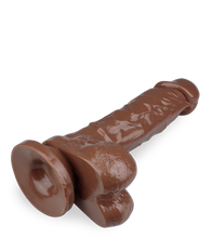 Load image into Gallery viewer, Naturdildo mit Saugnapf 18,5 cm