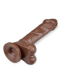 Load image into Gallery viewer, Naturdildo mit Saugnapf 22 cm