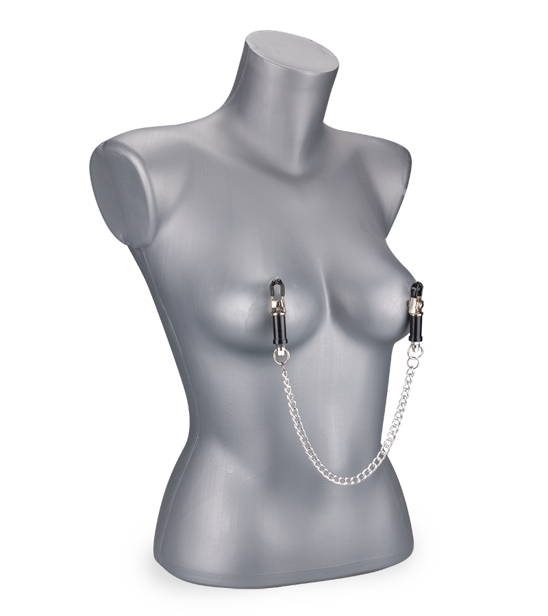 Nippelklemmen mit Gewicht und Kette